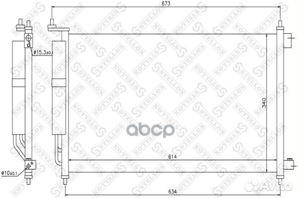 10-45224-SX радиатор кондиционера Nissan Micra