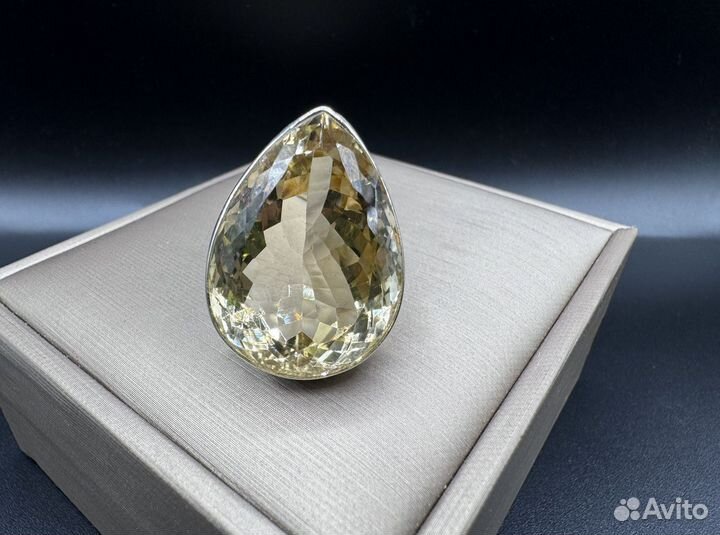 Кольцо с цитрином