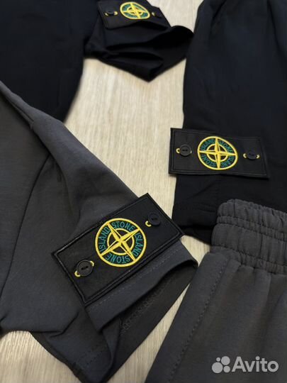 Мужской летний костюм Stone Island oversize