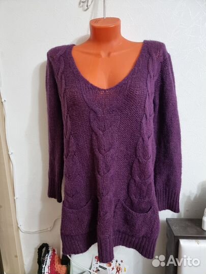 Длинный свитер massimo dutti