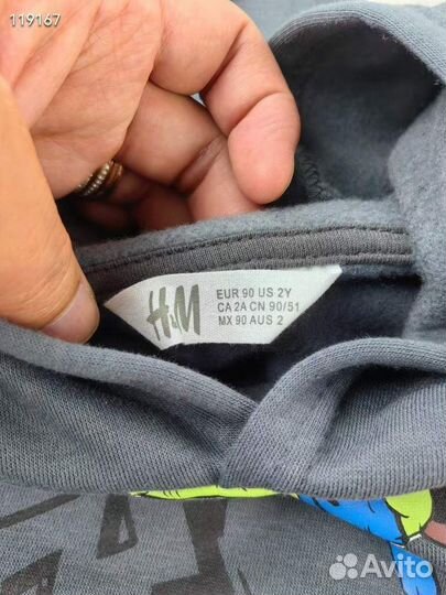 Теплый спортивный костюм на флисе hm 98 104 110