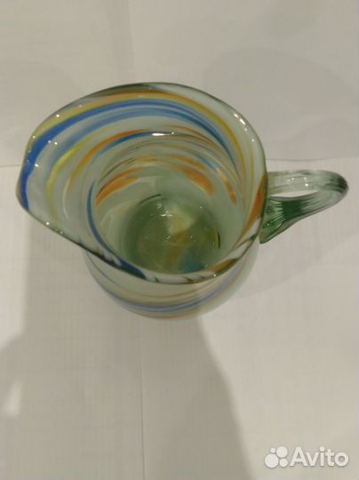Молочник СССР. Цветное стекло
