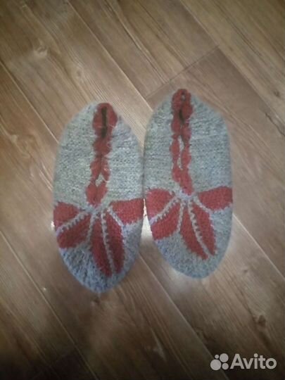 Вязанные тапочки