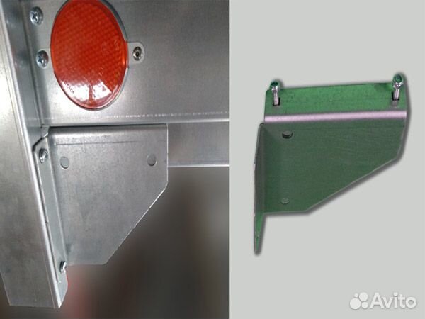 Крепление стойки прицепа заднее левое