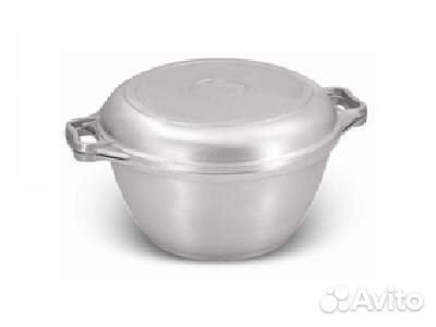 Казан 4л.,литой алюминий, крышка-сковорода