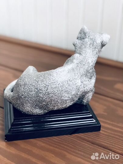 Коньячница chinelli кот серебро