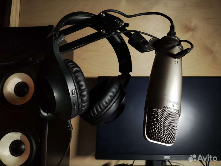 Samson co1u-pro с наушниками Sades