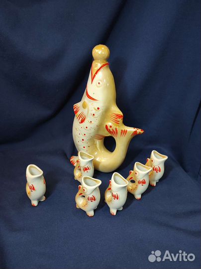 Коньячный набор рыбки СССР
