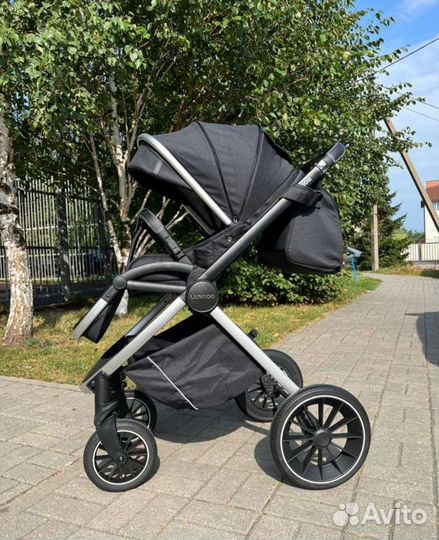 Коляска 2в1 модульная Новая (чёрный )