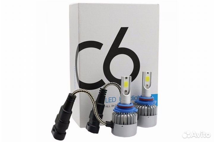 Сверх яркие светодиоды avtodecor C6 комплект 2шт