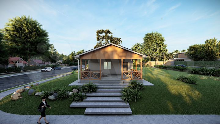 Дом 68 м² на участке 12 сот.