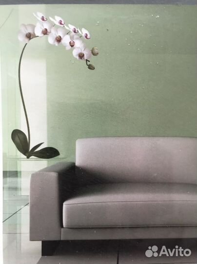 Декор на стену *Белая орхидея* 90 х 170