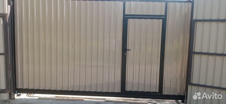 Откатные ворота с установкой