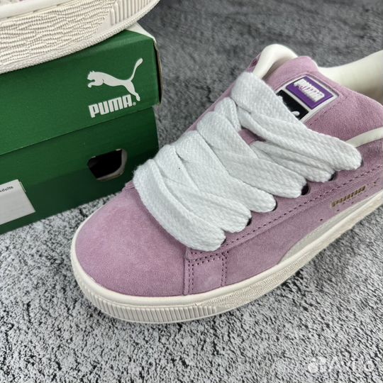 Кроссовки puma suede xl розовые