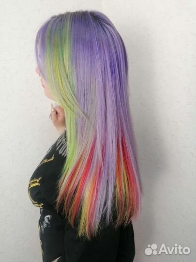 Яркое окрашивание волос