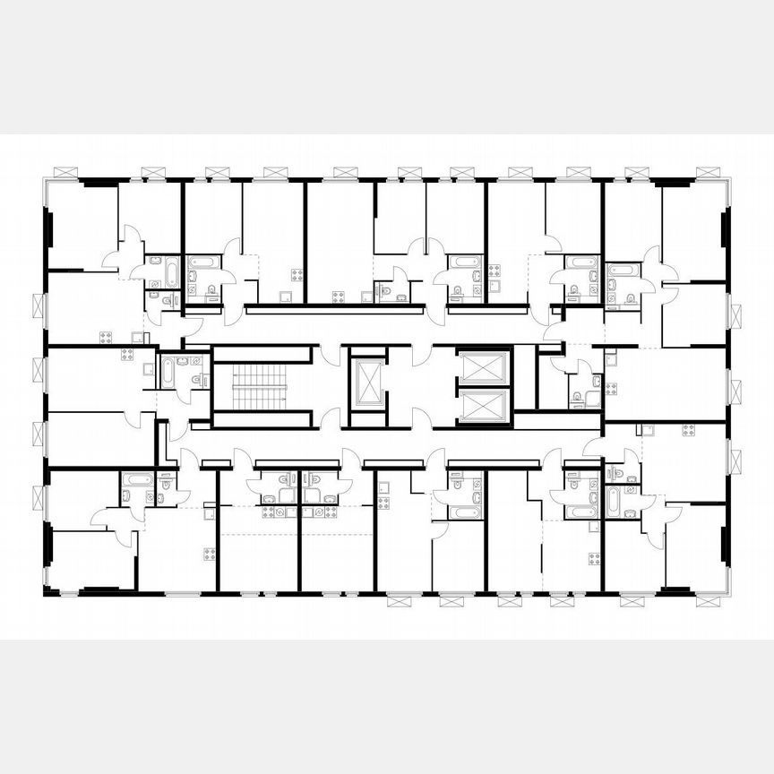 2-к. квартира, 53,5 м², 2/22 эт.