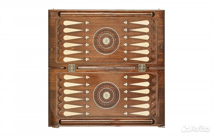 Нарды и шашки резные Таинственная Византия 61 х 60 см Бук Армения 62452