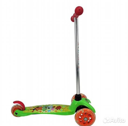Самокат детский трехколесный со светящимися колеса