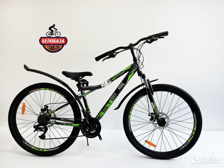 Велосипед 27,5 Stels Navigator 710 MD антр/зел/чер