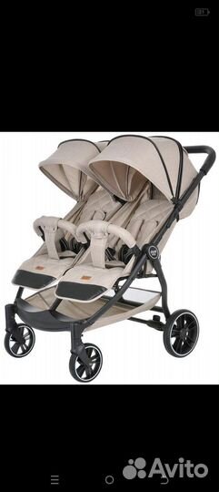 Прогулочная коляска для двойни бу