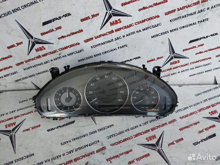 Щиток приборов w211 Мерседес черный мили