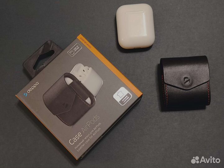 Кожаный чехол для AirPods