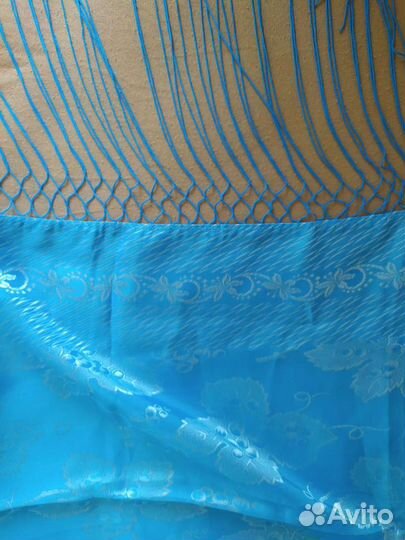 Платок с бахромой Павловопосадский СССР