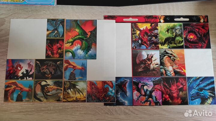 Наклейки с блёстками. Карты Геншин Импакт