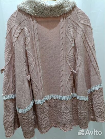 Накидка пончо бохо-шик