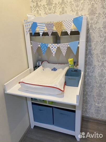 Детский стеллаж/ пеленальный икеа хенсвик