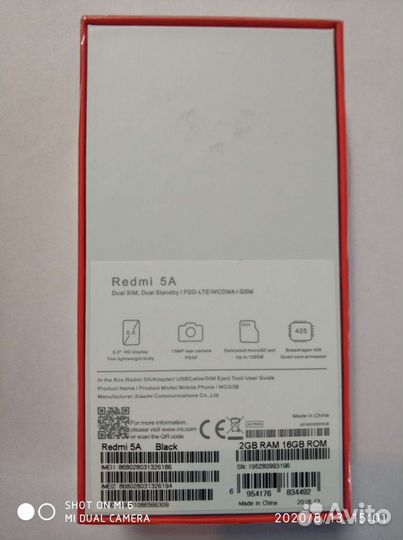Телефон Xiaomi redmi 5a 2/16