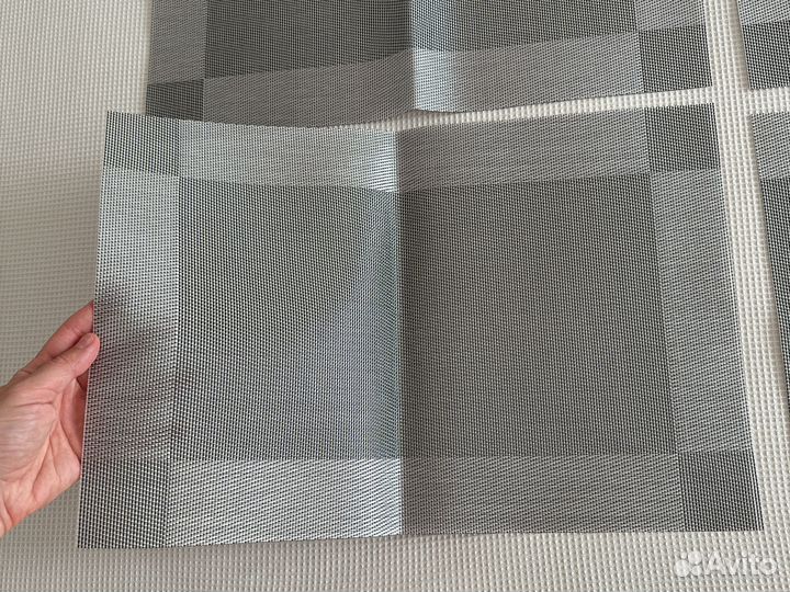 Салфетка плейсмат на стол 4 серые новые