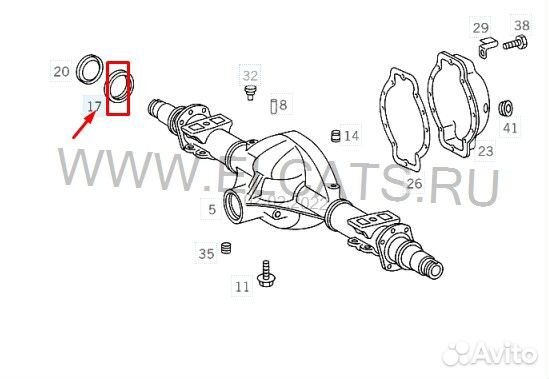 Кольцо прижимное Mercedes-Benz Мерседес