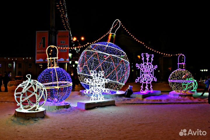 Светодиодные фигуры для уличного оформления