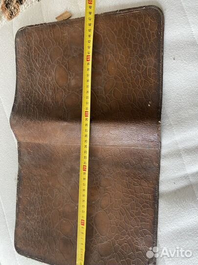 Старинная кожаная папка