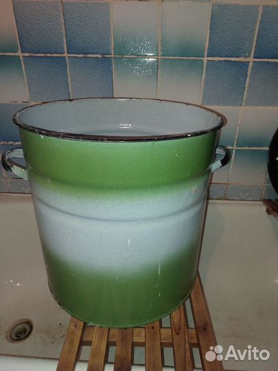 Кастрюля эмалированная СССР 50 литров