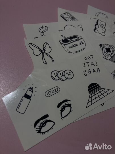 Временные переводные татуировки