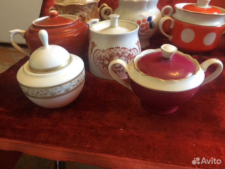 Сахарница фарфоровая разные