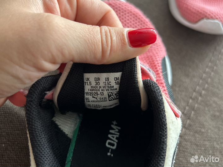 Кроссовки для девочки puma 30 размер
