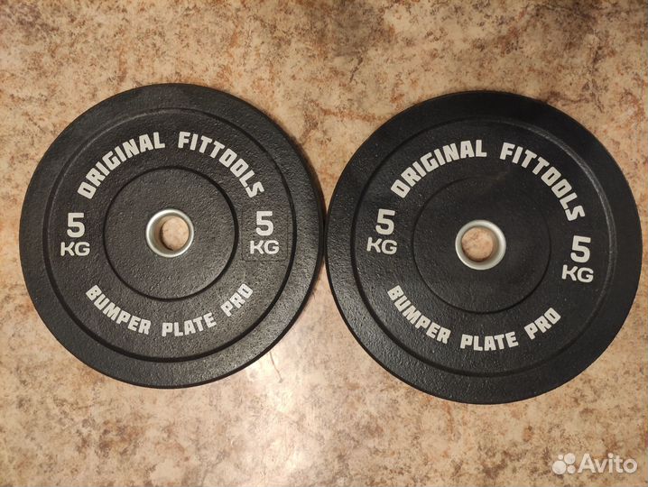 Бамперные диски олимпийские 51 мм 1,25 2,5 5 10кг
