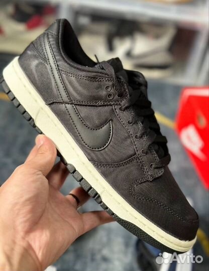 Кроссовки Nike Dunk Low Canvas Black оригинал
