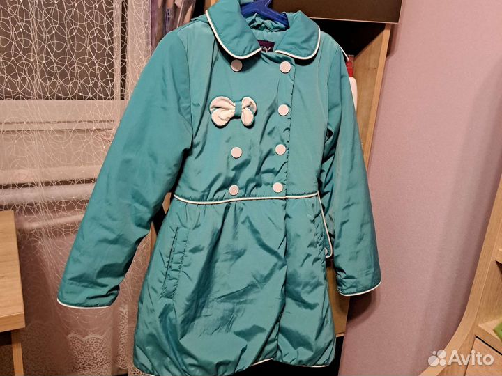 Пальто демисезонное для девочки 140 146