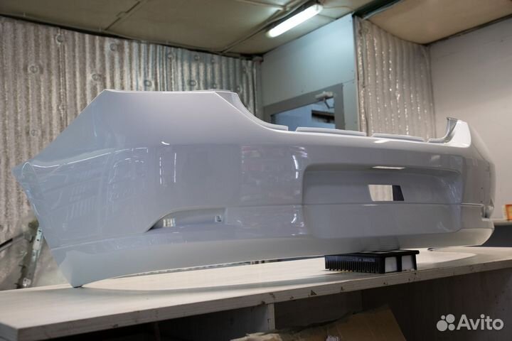 Бампер задний Рено Логан 2 с 2014 цвет 369 белый