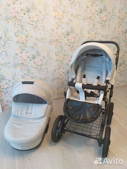 Коляска 2 в 1 Aroteam cocoline светло-серая