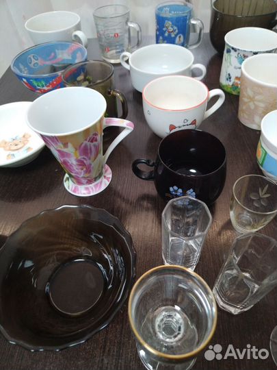 Посуда, бокалы, пиалки, рюмки