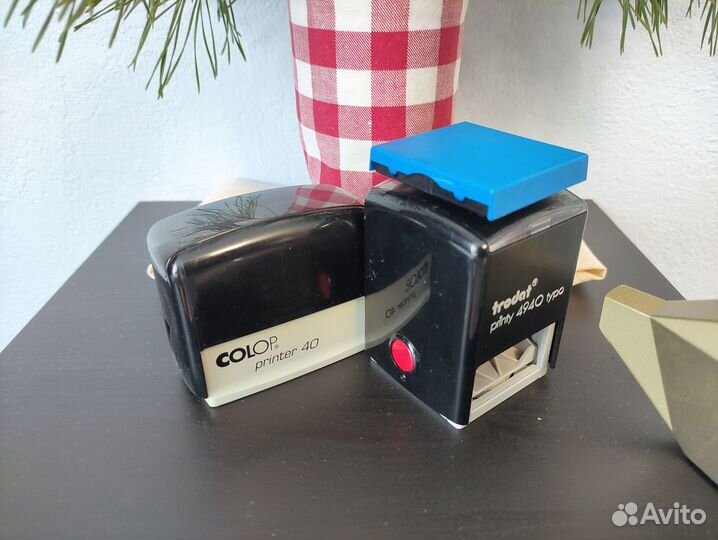 Печать Colop Printer 40 и Trodat Printy 4940 Typo