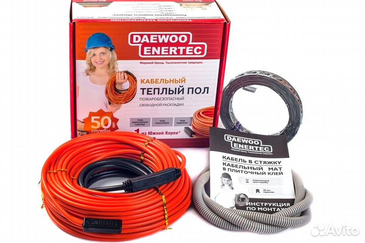Кабельный тёплый пол daewoo enertec