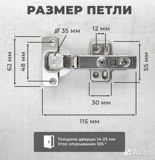 Петли мебельные