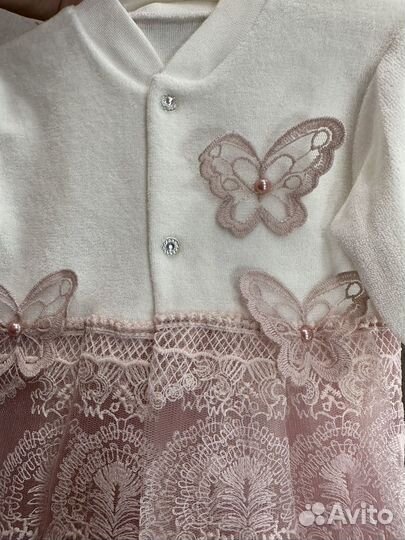 Платье боди на выписку