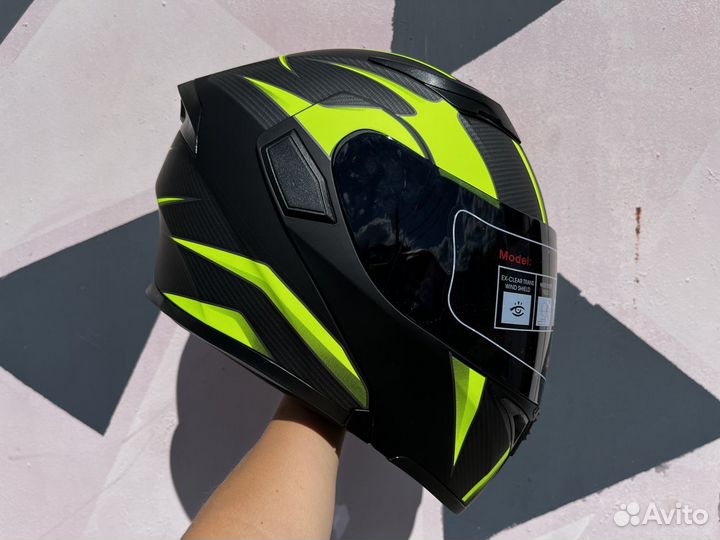 Мотошлем для мотоцикла модуляр новый все размеры